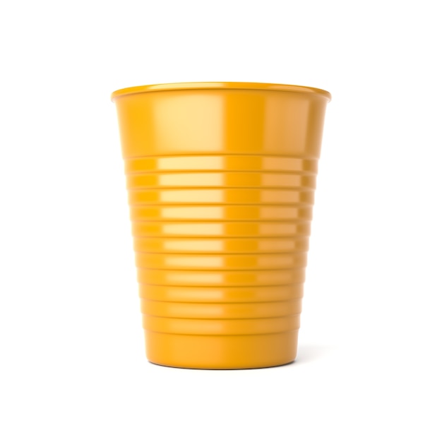 One Plastic Cup  Isolated