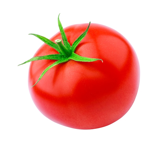 One tomato isolated isolated on white