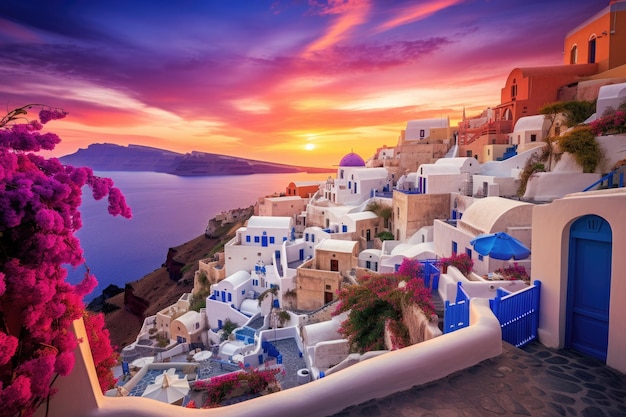 One of the top choices for a summer vacation in europe is santorini island in greece known for its