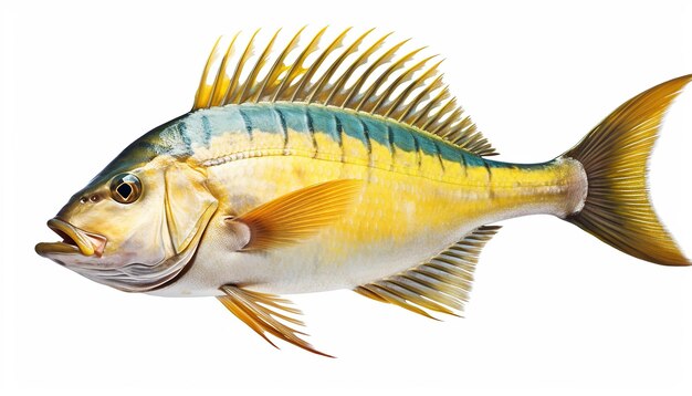 Photo one type of sea fish elevation side view