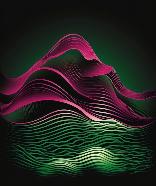 One wave line background in the style of decorative backgrounds realistic yet romantic