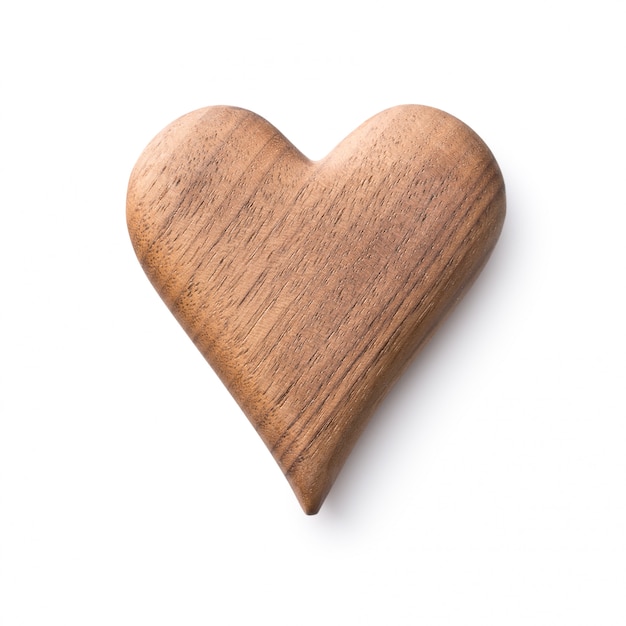 Foto un cuore di legno.