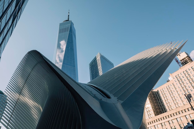 One World Trade Center and a part or World Trade Center Hub in New York