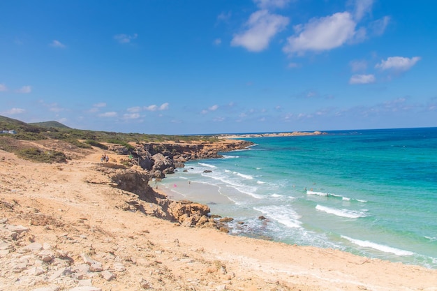 Ong Jmal Beach Rocky Serenity on the Coastal Shores of Bizerte Tunisia