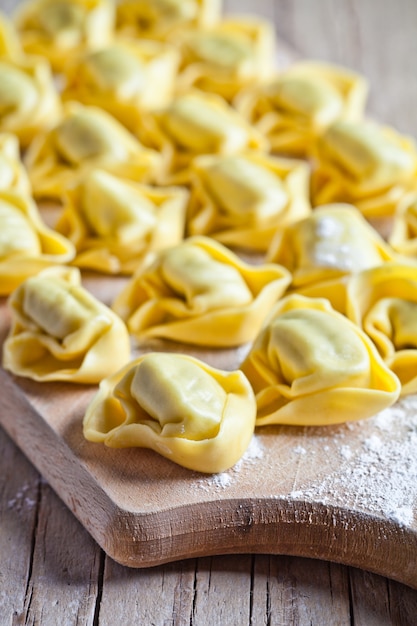 Ongekookte tortellini