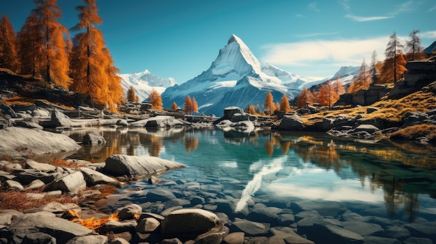 Ongelooflijk landschap in de herfst