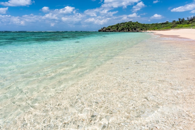 Foto ongelooflijke turquoise kristalheldere zee op een wild strand