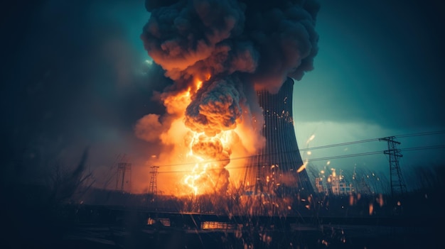 Ongeval met een explosie in een kerncentrale