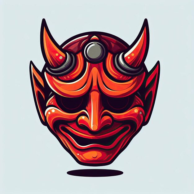 Photo oni mask smile