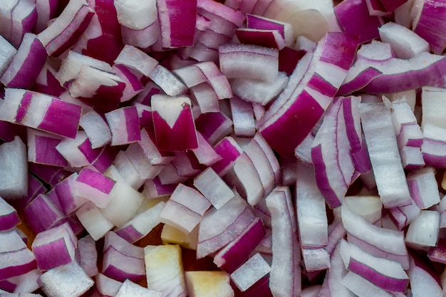Onion finely cut