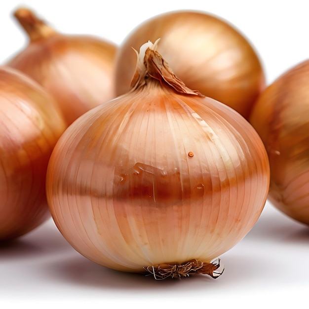 onion isolated on white background gnearated by AI