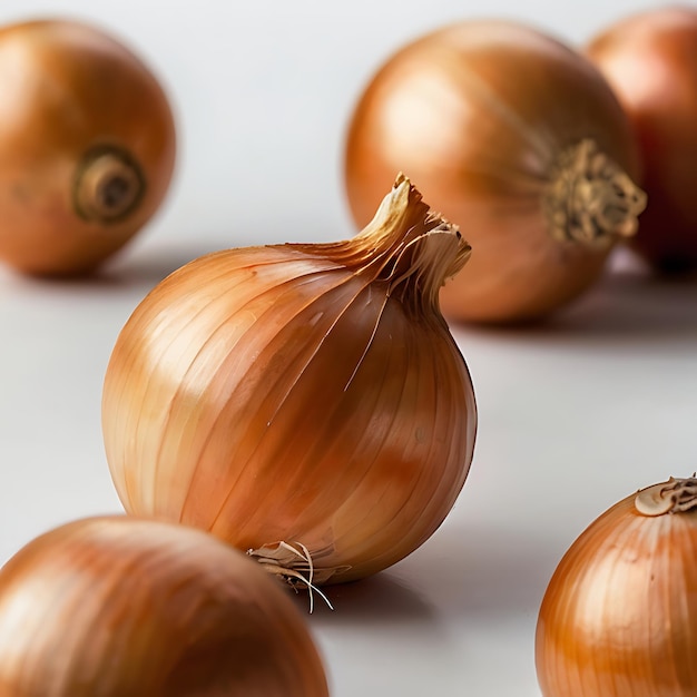 onion isolated on white background gnearated by AI