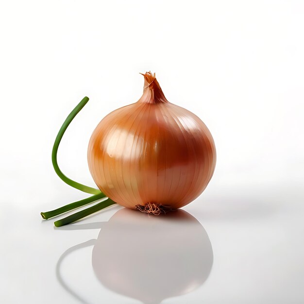 onion isolated on white background gnearated by AI