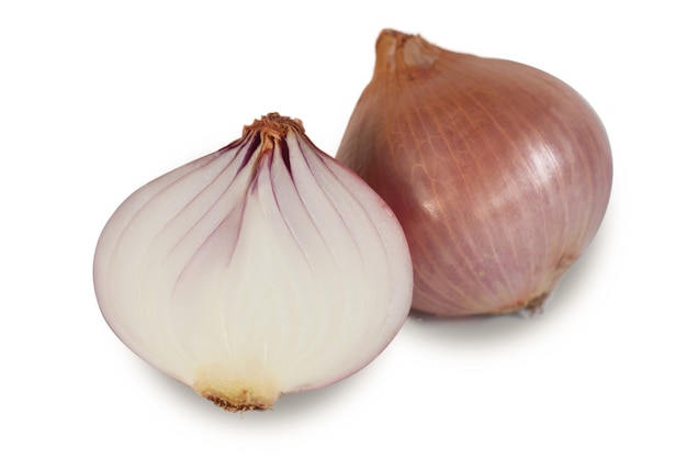 Onion isolated on white background.