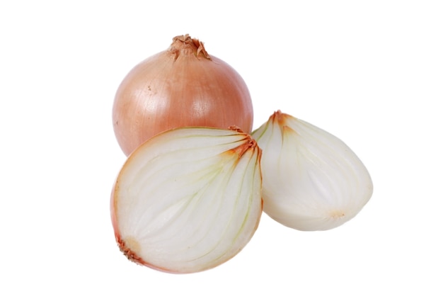 Onions isolated on a white background