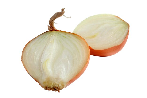 Onions isolated on white background