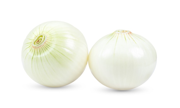 Onions isolated on white