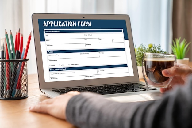 Online application form for modish registration