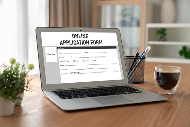 Photo online application form for modish registration