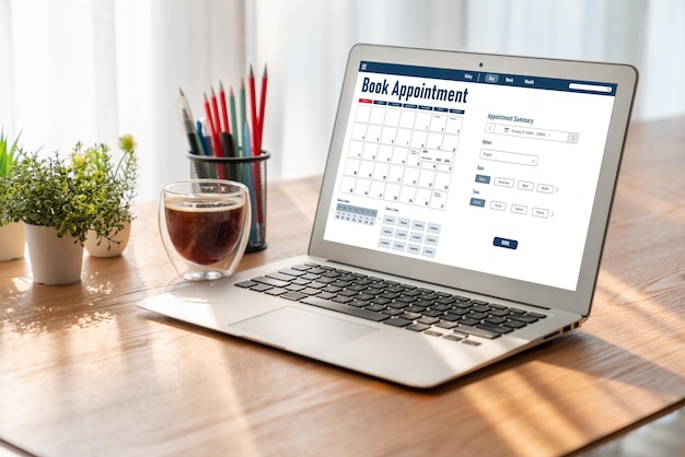 現代の登録のためのオンラインapplointment予約カレンダー