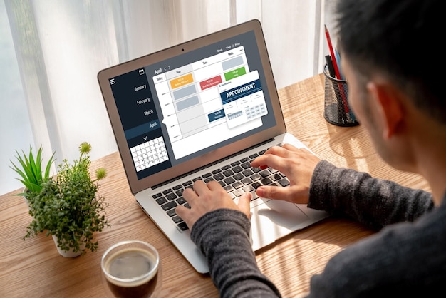 現代の登録のためのオンラインapplointment予約カレンダー
