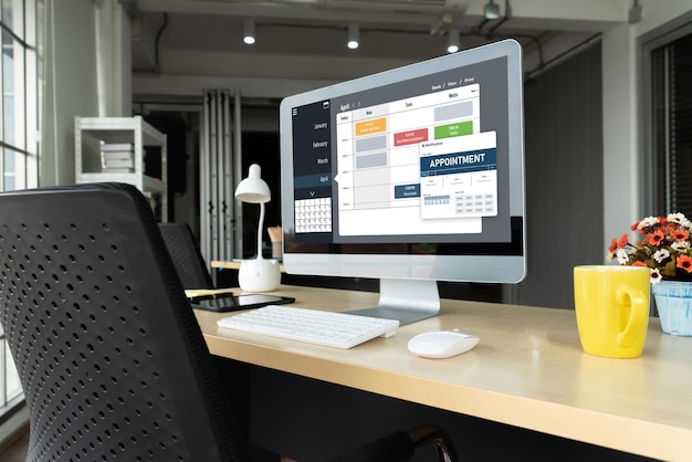 現代の登録のためのオンラインapplointment予約カレンダー