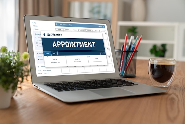 現代の登録のためのオンラインapplointment予約カレンダー
