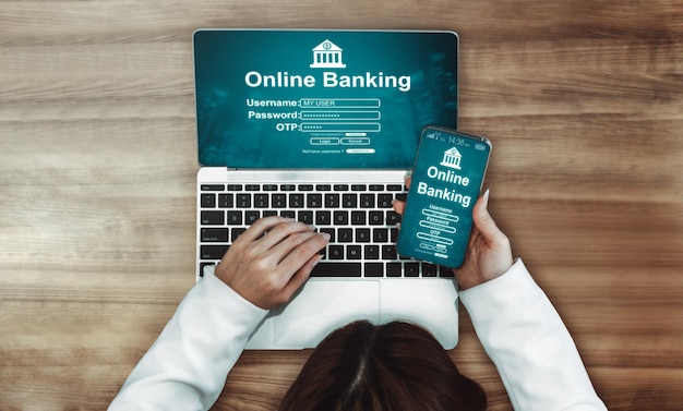 Photo online banking for digital money technology uds