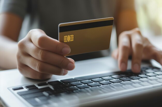 Online betalingsdienst voor e-commerce-inkopen met creditcards