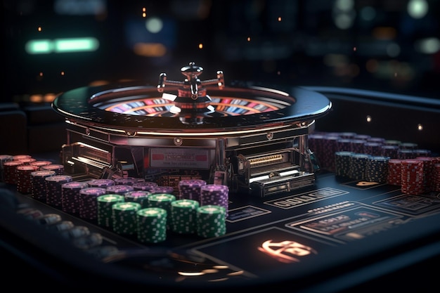 Foto casinò online casinò poker online poker dadi fiches gettoni roulette gioco d'azzardo online giochi di azart facilità per alcuni tipi di gioco d'azzardo scommettere soldi sui giochi ia generativa