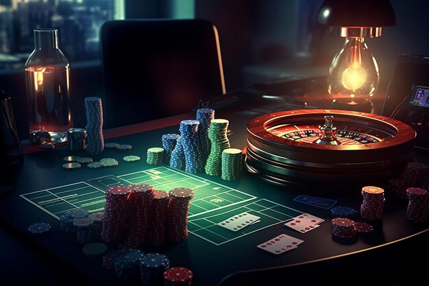 Casino games background | Premium AI-generated image