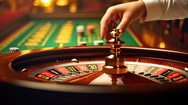 online casino man with roulette