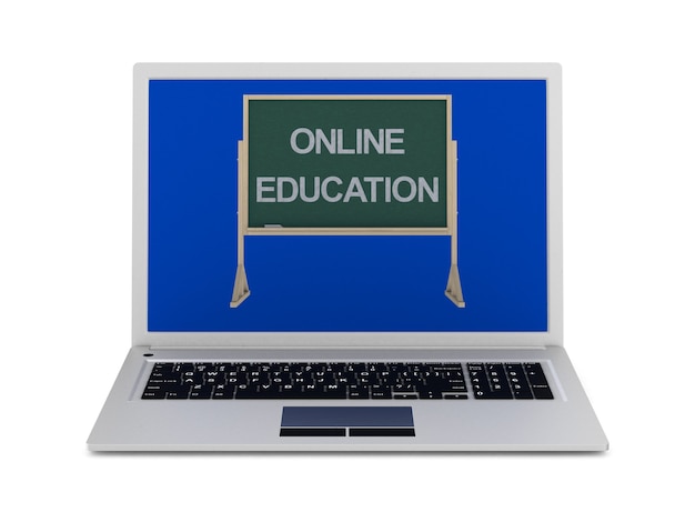online education. isolated 3d rendering