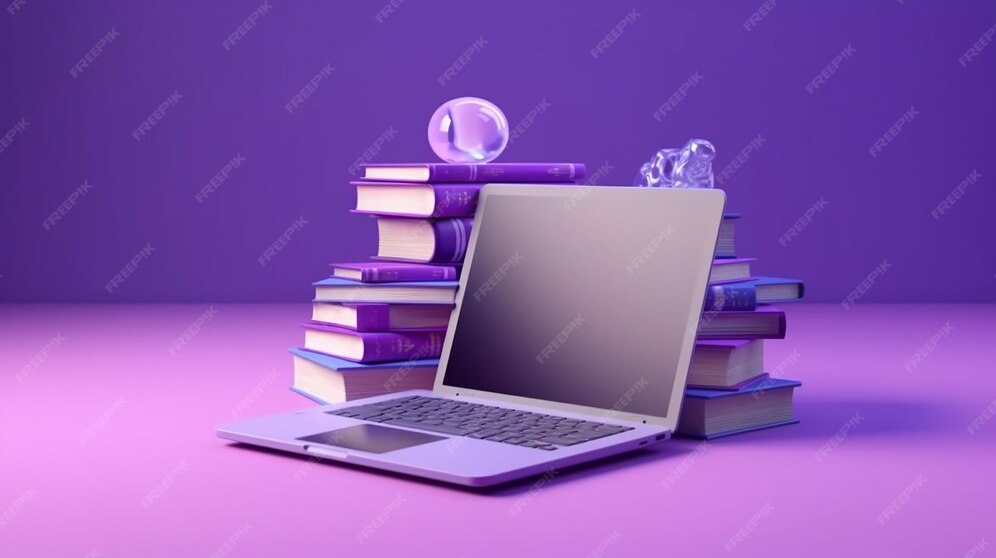 Premium Photo | Online education on laptop concept Elearning at home