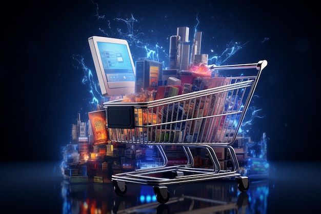 Premium AI Image Online Electronics Shopping premium-ai-image-online-electronics-shopping