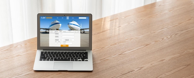 Photo online flight booking website provide modish reservation system