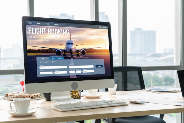 Online flight booking website provide modish reservation system