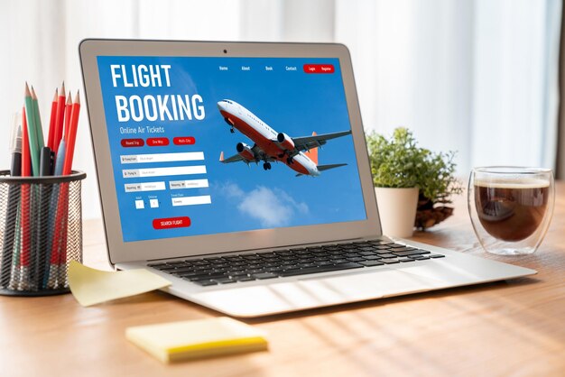 Online flight booking website provide modish reservation system