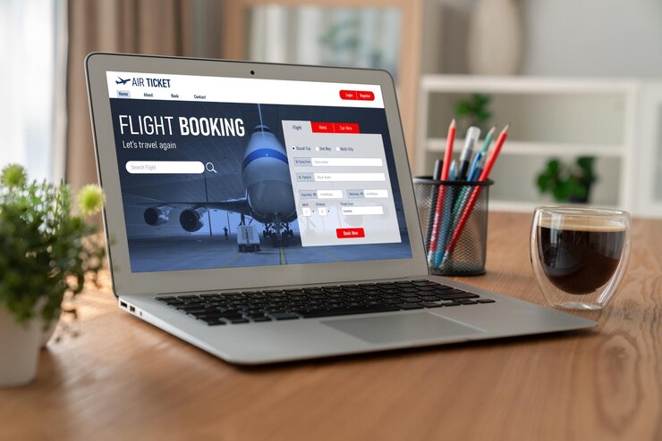 Photo online flight booking website provide modish reservation system