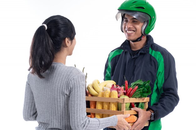 分離されたオンライン食料品の買い物