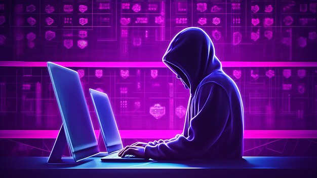 Online hacker hacking computer anonymous cyberpunk