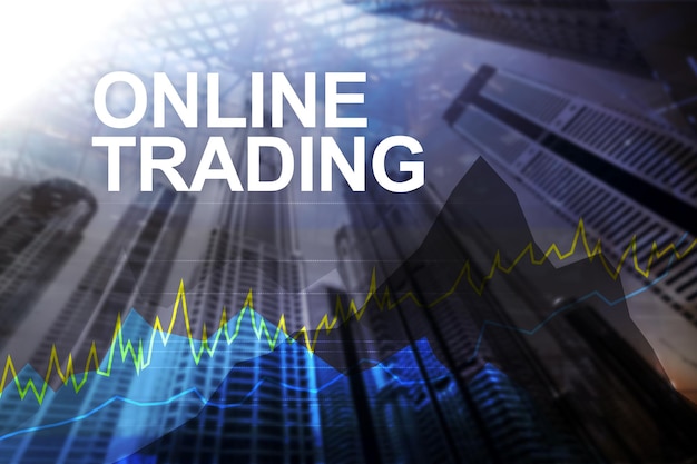 Online handelen Forex Investeringen en financiële markt concept