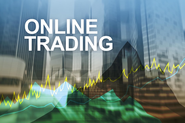 Online handelen Forex Investeringen en financiële markt concept