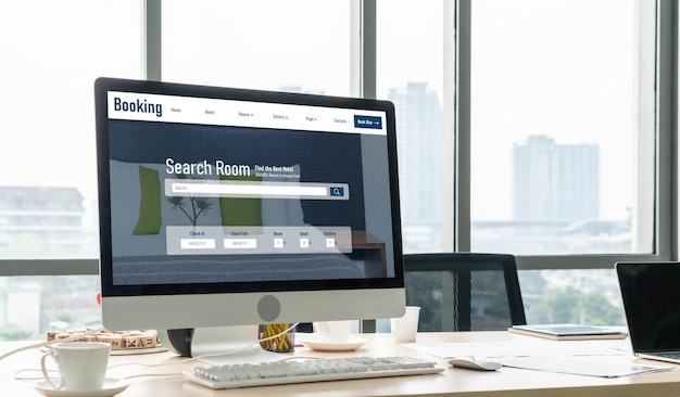 写真 オンラインホテル宿泊予約ウェブサイトは、モダンな予約システムを提供します