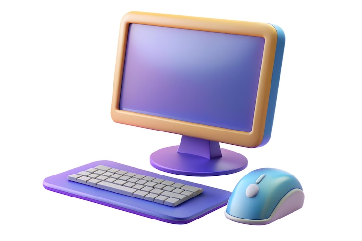 Photo online learning workstation vector illustration on white background for educational content and ele