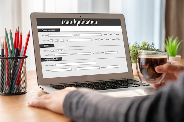 Online loan application form for modish digital information collection on the internet network