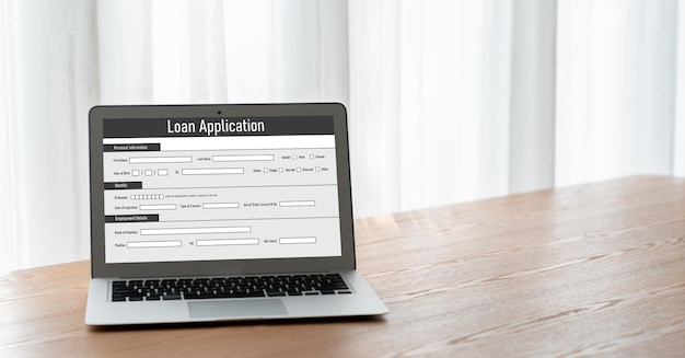 Online loan application form for modish digital information collection