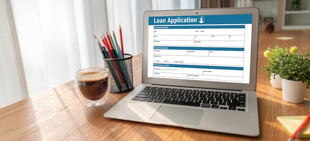 Online loan application form for modish digital information collection