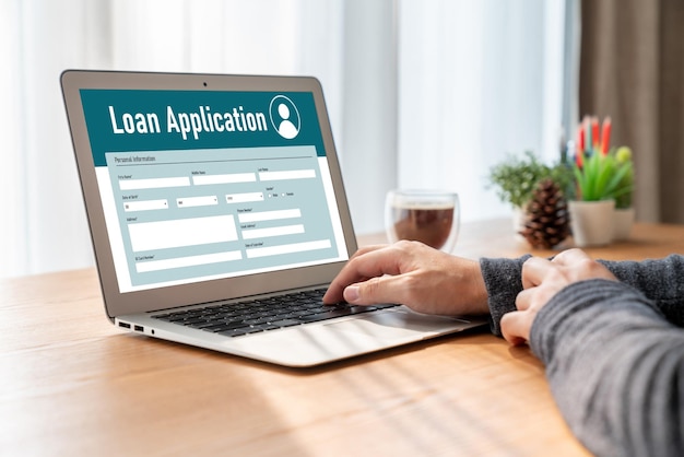 Online loan application form for modish digital information collection