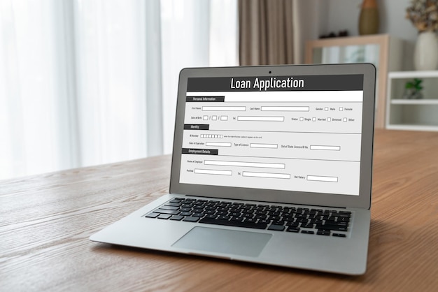 Online loan application form for modish digital information collection